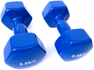 PAR MANCUERNAS VINILO 8kg