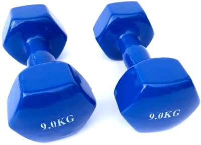 PAR MANCUERNAS VINILO 9kg1