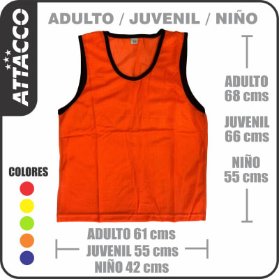 PETO ENTRENAMIENTO ADULTO NARANJO