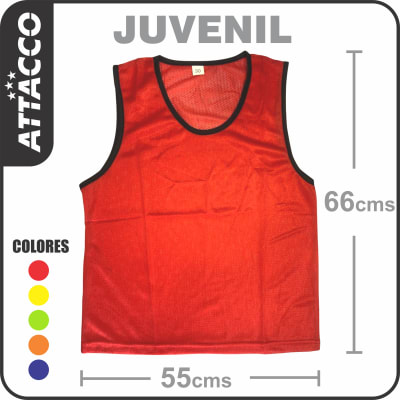 PETO ENTRENAMIENTO JUVENIL ROJO