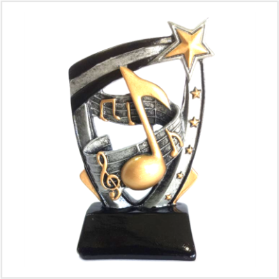 TROFEO NOTA MUSICAL resina