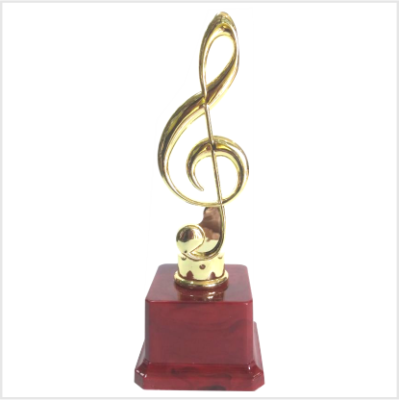 Nota Musical Dorada