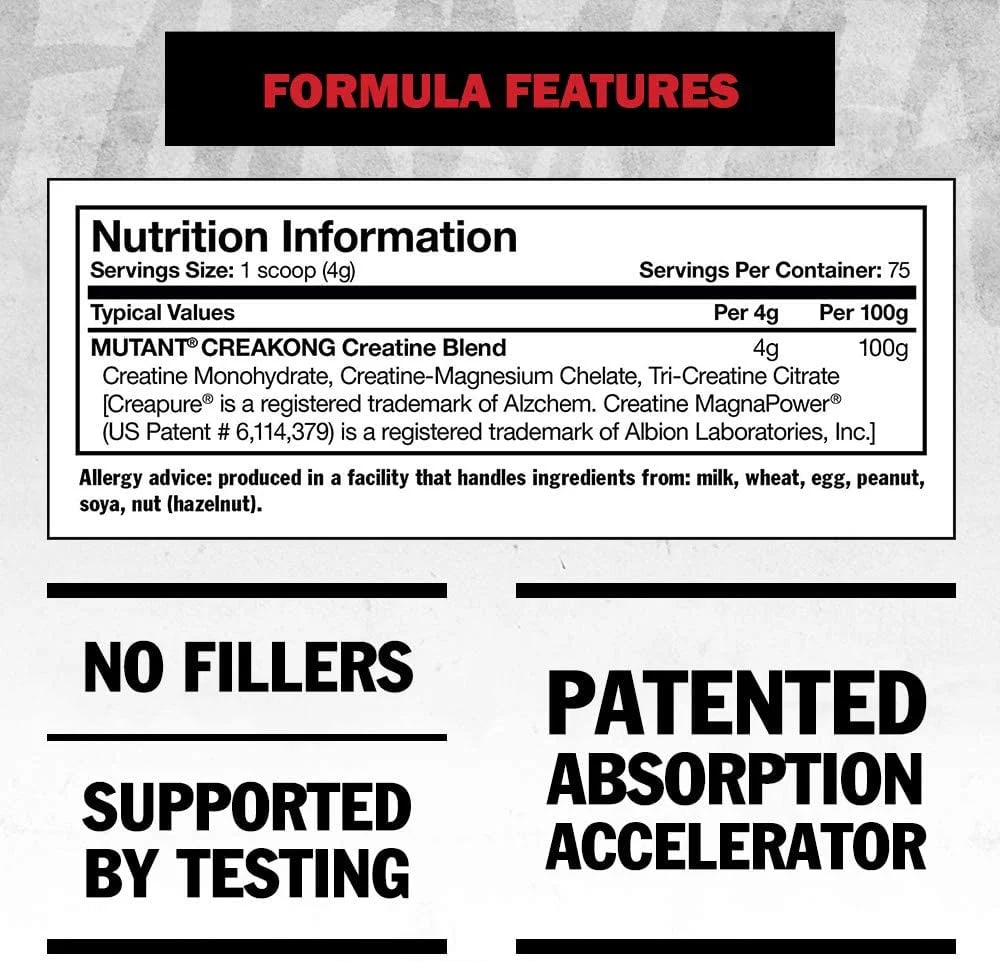 Creakong 300grs 60serv Mutant2