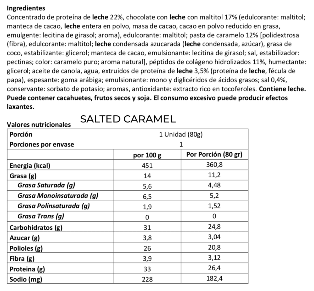 BARRA SPACE PROTEIN XXL 80 G8
