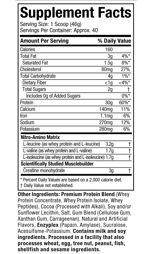 NitroTech Whey Protein 4 lbs5