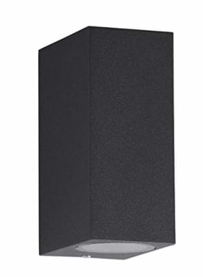 FOCO EXTERIOR PARED CUADRADO GU10 GRIS