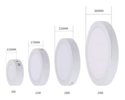 PANEL LED SOBREPUESTO REDONDO