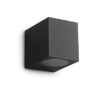 FOCO EXTERIOR PARED CUADRADO GU10 GRIS1