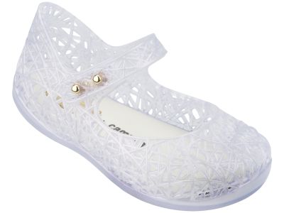 MINI MELISSA CAMPANA ZIG ZAG VI HOLOGRAPHIC WHITE