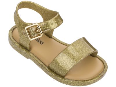 MINI MELISSA MAR SANDAL IV BB GOLDEN GLITTER1