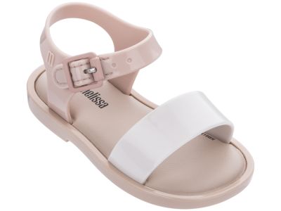 MINI MELISSA MAR SANDAL IV BB BEIGE/WHITE/PINK1