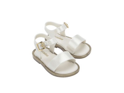 MINI MELISSA MAR SANDAL IV BB BLANCO/GLITTER TALLA 10 US1
