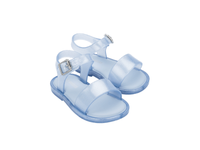 MINI MELISSA MAR SANDAL IV BB AZUL PEROLADO/GLITTER1
