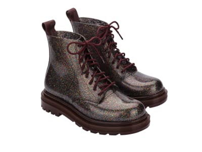 MELISSA COTURNO AD GLITTER MULTICOR/BORDO TALLA 8 USA1