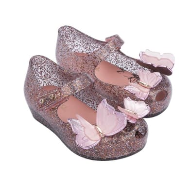 MINI MELISSA ULTRAGIRL FLY III BB CLEAR GLITTER MISTO/PINK1