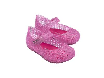 MINI MELISSA CAMPANA PAPEL BB ROSA GLITTER TALLA 11 US