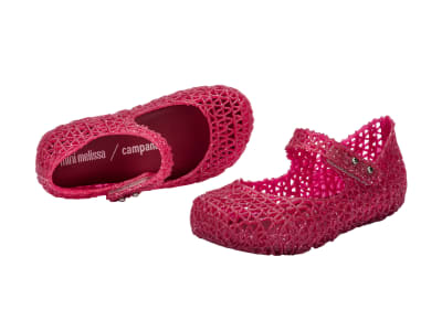 MINI MELISSA CAMPANA PAPEL BB BRILLO ROJO/PLATA3