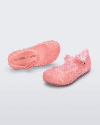 MINI MELISSA CAMPANA PAPEL BB ROSA PERLADO2