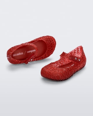 MINI MELISSA CAMPANA PAPEL BB ROJO TRANSPARENTE1