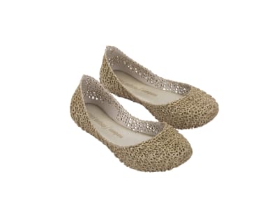 MINI MELISSA CAMPANA PAPEL INF BEIGE GLITTER1