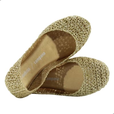 MINI MELISSA CAMPANA PAPEL INF DORADO GLITTER