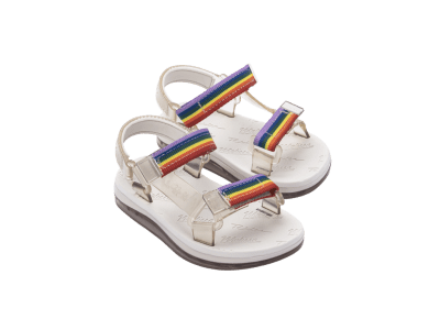 MINI MELISSA PAPETE + RIDER I BB BEIGE/BEIGE/ARCOIRIS TALLA 11 US