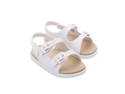 MINI MELISSA WIDE SANDAL BB BLANCO/BEIGE1