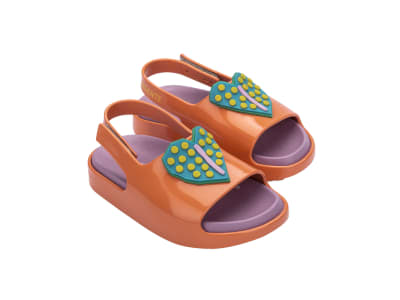 MINI MELISSA CLOUD SLIDE + FÁBULA BB NARANJA/ROSA1