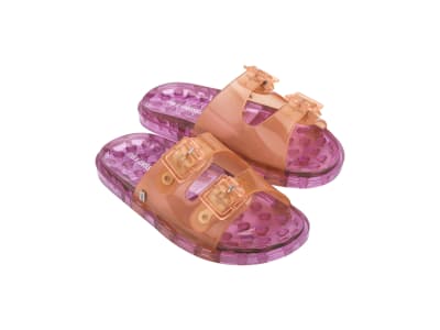 MINI MELISSA WIDE INF NARANJA/ROSA1