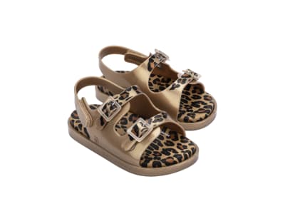 MINI MELISSA WIDE SANDAL II BB ORO/MARRON TALLA 11 USA1