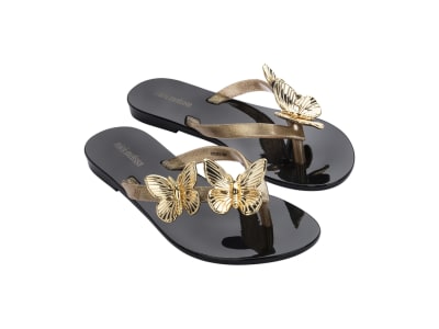 MINI MELISSA HARMONIC FLY INF NEGRO/ORO TALLA 1 USA1