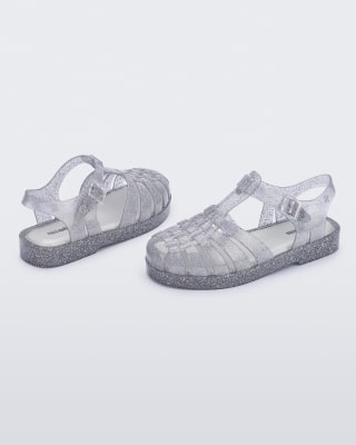 MINI MELISSA POSSESSION SHINY INF VIDRIO GLITTER PLATA1