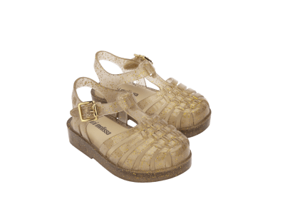 MINI MELISSA POSSESSION FINAL DE ANO BB BEIGE GLITTER ORO1