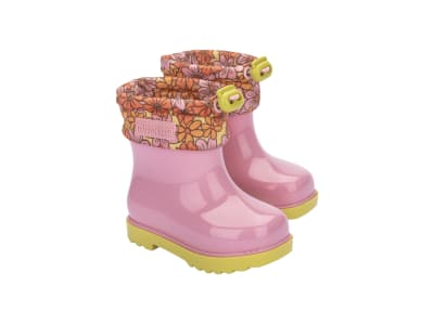 MINI MELISSA RAIN BOOT III BB ROSA/AMARILLO1