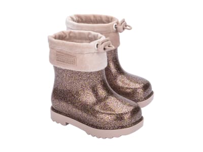 MINI MELISSA RAIN BOOT III BB ROSA GLITTER1