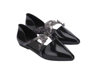 MELISSA POINTY STRIPE FLY AD NEGRO1