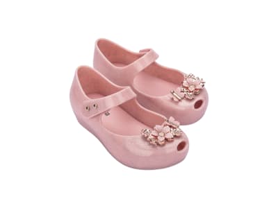 MINI MELISSA ULTRAGIRL CHROME FLOWER BB ROSA OPACO GLITTER1