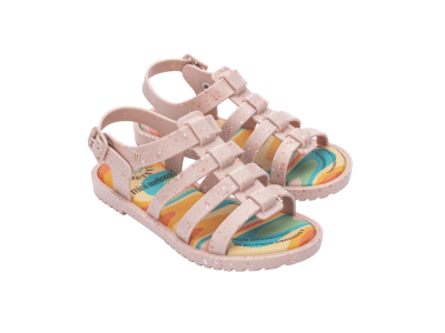 MINI MELISSA FLOX + TURMA DO PUDIM INF ROSA SPLASH TALLA 11 USA1