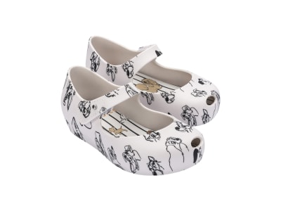 MINI MELISSA ULTRAGIRL + CATS AND DOGS BB  BLANCO/GRIS1