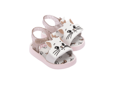 MINI MELISSA JUMP + CATS AND DOGS BB ROSA GLITTER/BLANCO1