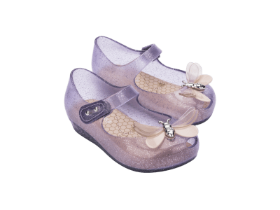 MINI MELISSA ULTRAGIRL BUGS BB LILA GLITTER/ROSA1