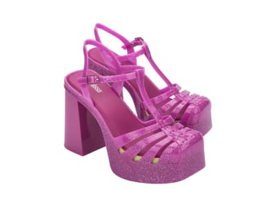 MELISSA PARTY HEEL AD FUCSIA GLITTER6
