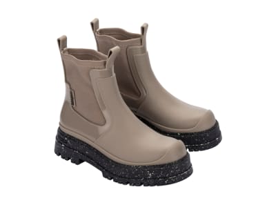 MELISSA DRIP BOOT AD NEGRO/BEIGE