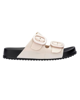 MELISSA COZY SLIDE AD NEGRO/BEIGE2