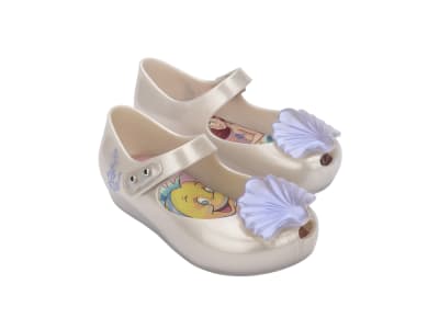 MINI MELISSA ULTRAGIRL + LITTLE MERMAID II BB BLANCO CINTILANTE/AZUL1