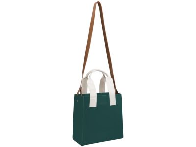 MELISSA ESSENTIAL TOTE BAG GREEN/BEIGE/BROWN1