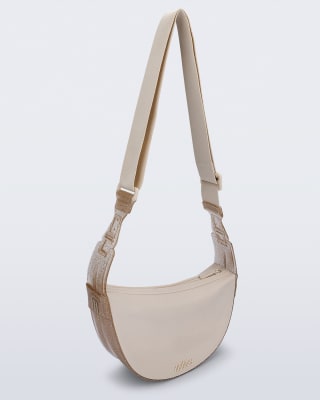 MELISSA VIBE BAG BEIGE GLITTER1