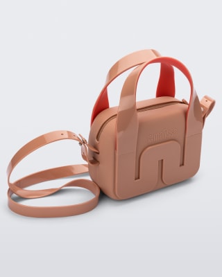 MELISSA STATION BAG MARRON/ROJO1