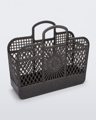 MELISSA BAG + BIMBA Y LOLA NEGRO GLITTER1