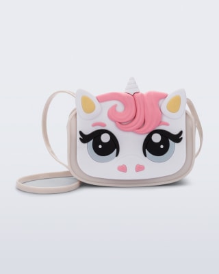 MINI MELISSA DREAMY UNI BAG BEIGE METALICO/BLANCO1
